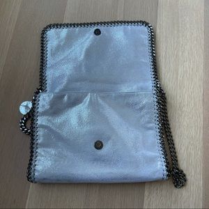 Stella Mccartney Silver Metalic Cross Body Bag
